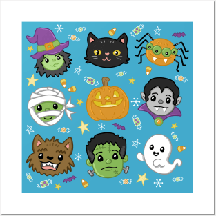 Spooky Cute Doodles Posters and Art